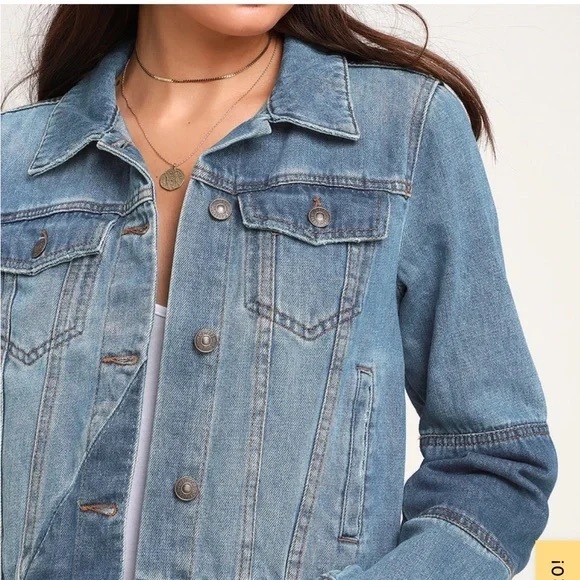 Free People Blue Jean Jacket - Picture 3 of 9